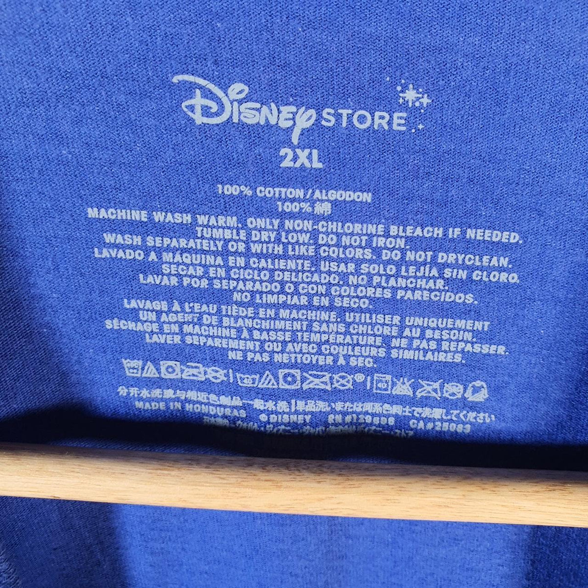 Vintage Disney Land Minnie Mouse T Shirt Womens 2XL Blue Spellout Graphic