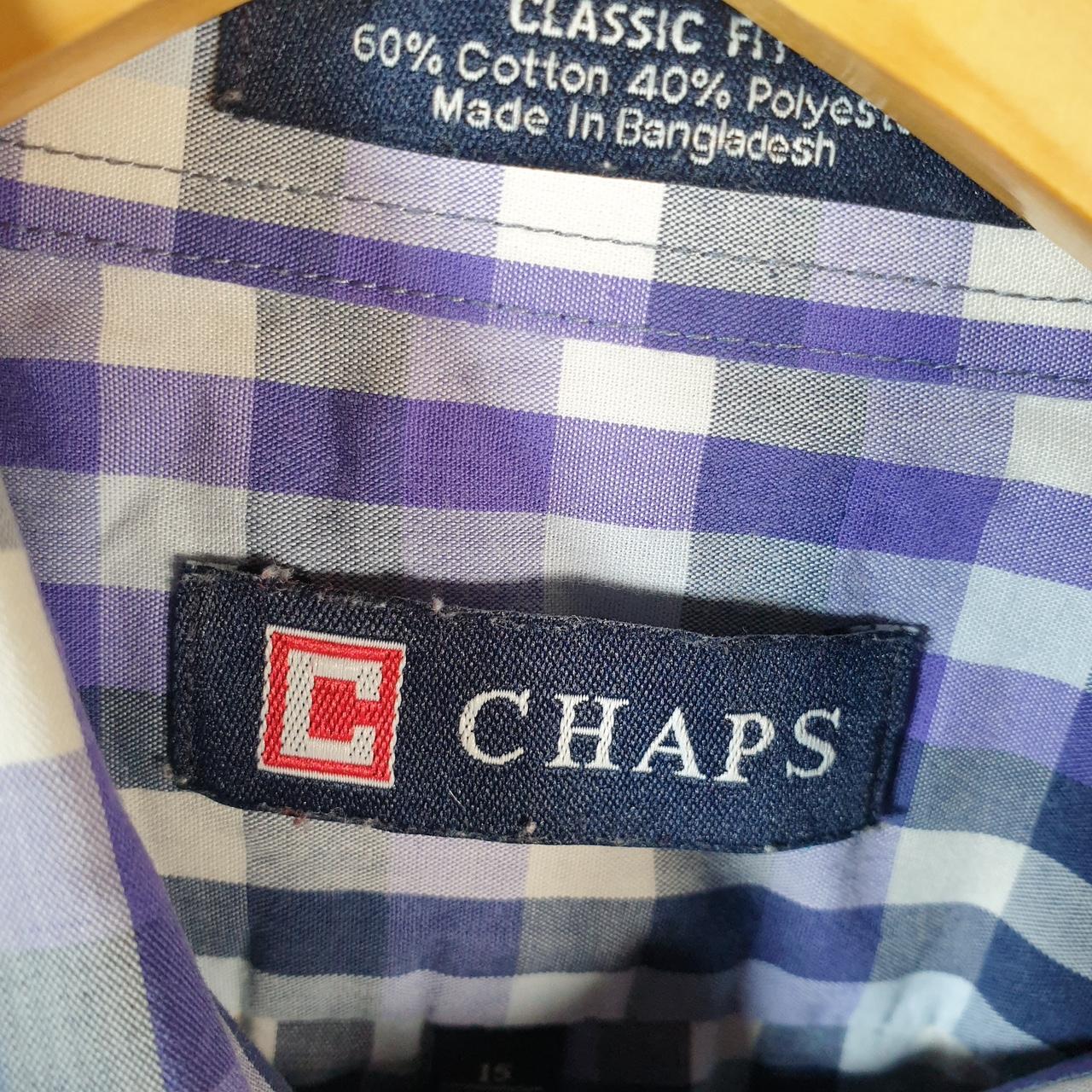 Vintage Chaps Ralph Lauren Button Down Shirt Men’s Medium Purple Regular Fit Cotton