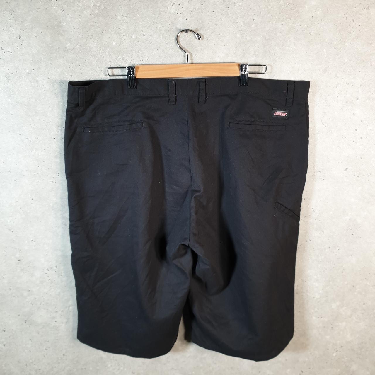 Vintage Dickies Baggy Chino Shorts Jorts Cargo Mens W42 Black Relaxed Fit