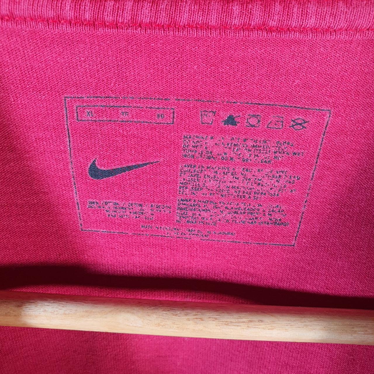 Vintage Nike Club T Shirt Men’s XL Red Logo Spellout Swoosh Athletic