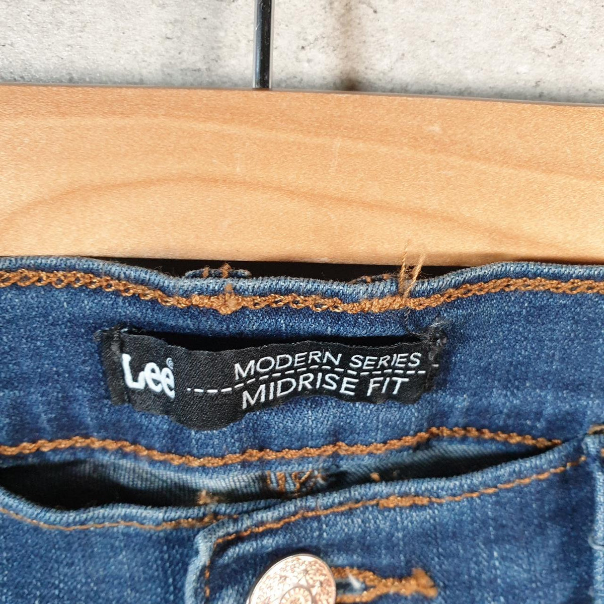 Vintage Lee Baggy Shorts Jorts Cargo Womens W30 Blue Relaxed Denim