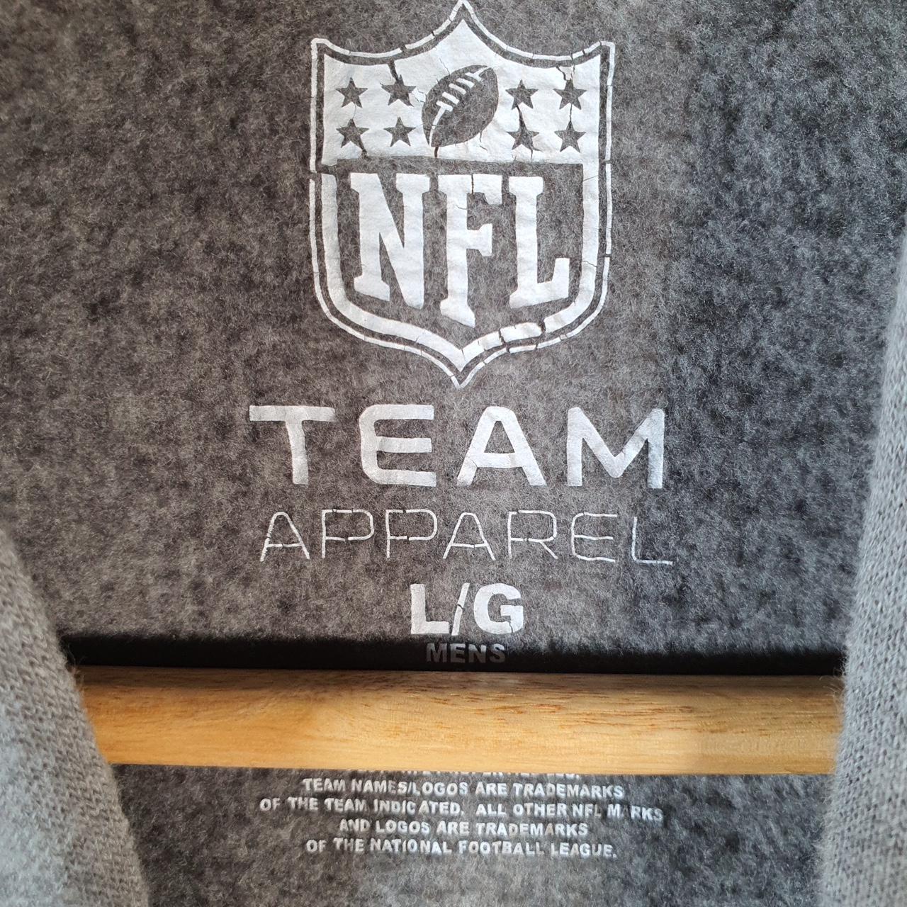 Vintage NFL New England Patriots Hoodie Mens Large Grey Pullover USA Pro Sport