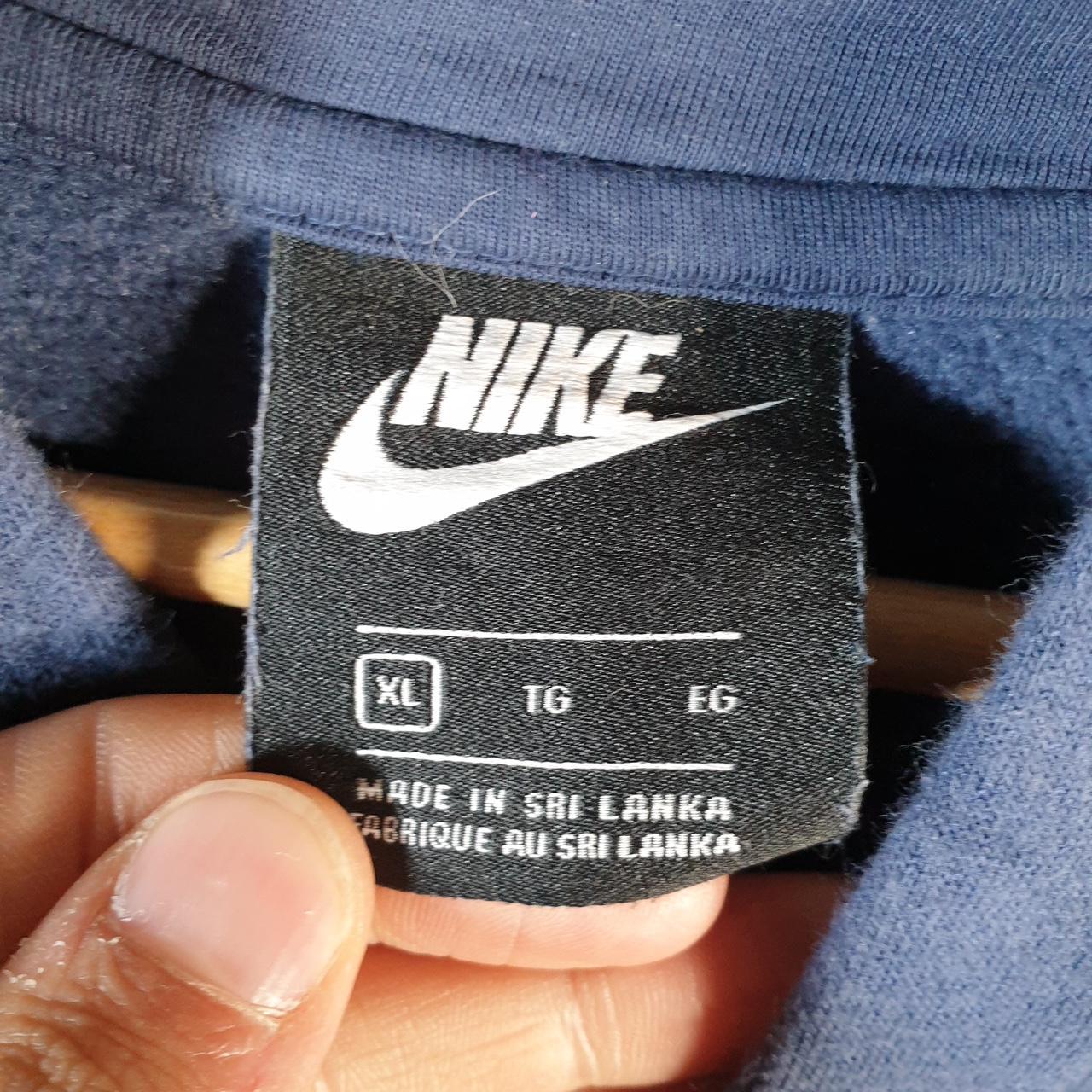 Vintage Nike Club Embroidered Hoodie Men’s XL Navy Blue Swoosh Y2K Pullover