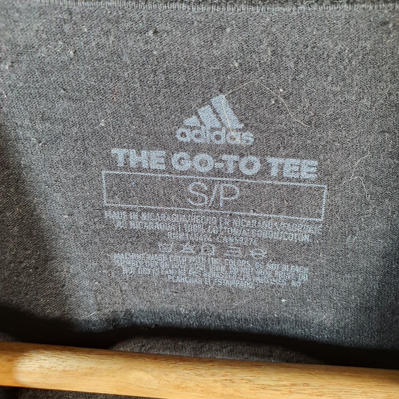 Vintage Adidas Go To Tee T Shirt Men’s Small Black Three Stripes Logo Athletic