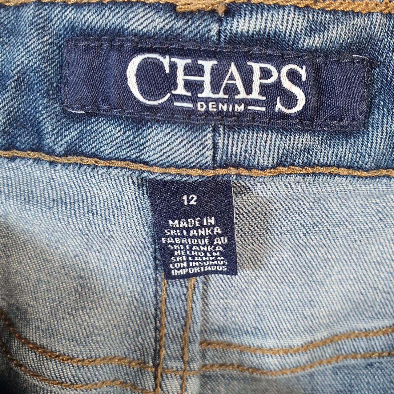 Vintage Chaps Ralph Lauren Baggy Shorts Jorts Cargo Womens W34 Blue Denim Relaxed Cargo
