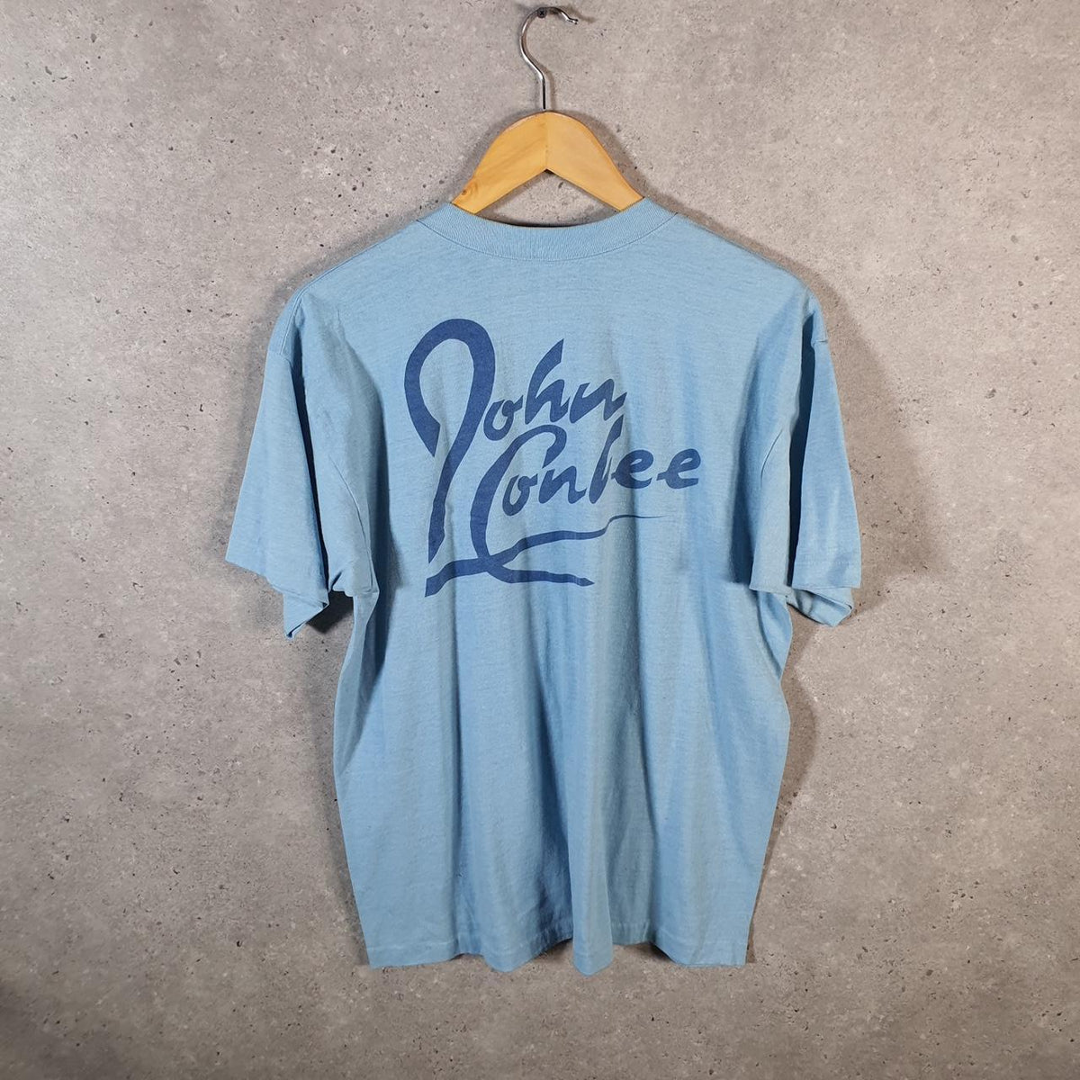 Vintage Friday Night Blues John Conlee USA Single Stitch T Shirt Men’s Medium Blue Big Fish Vintage