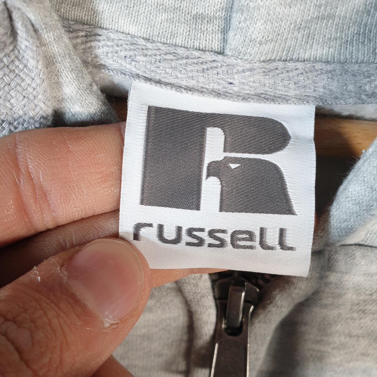 Vintage Russell Athletic Department Of Energy Hoodie Men’s XL Grey Full Zip Baggy