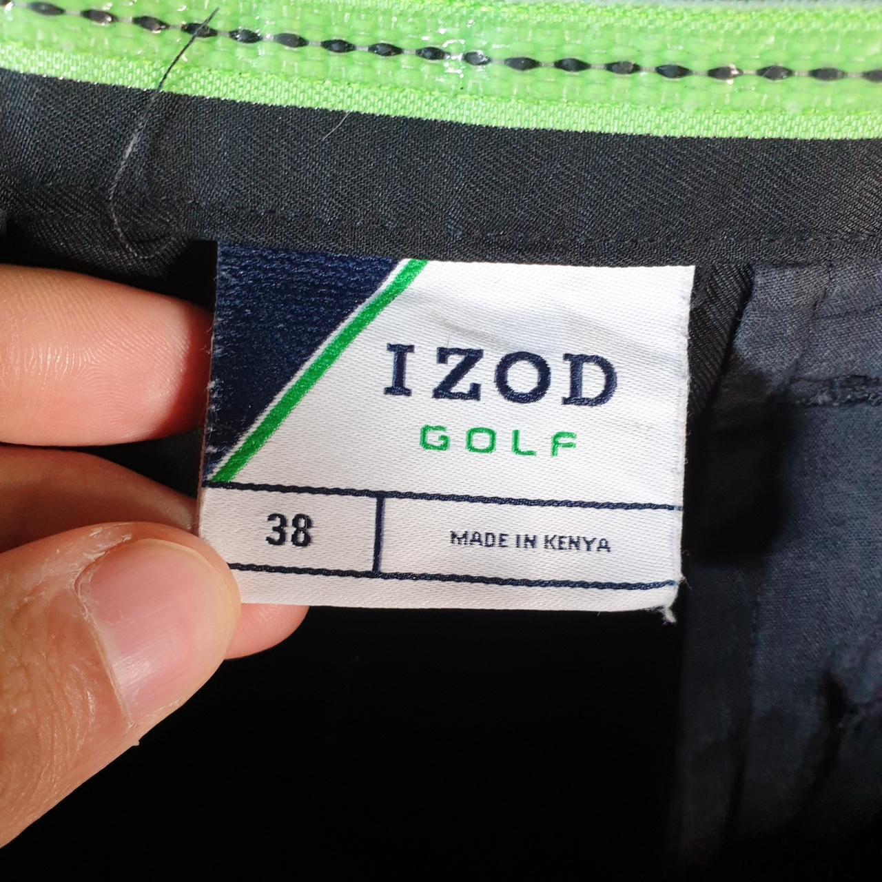 Vintage Izod Golf Chino Shorts Jorts Cargo Men’s Medium Black Baggy Cotton