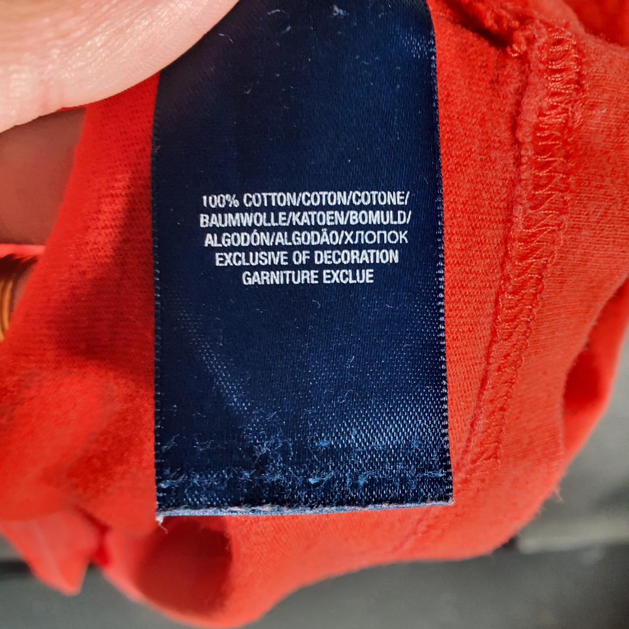 Vintage Ralph Lauren Polo T Shirt Womens XL Orange Embroidered Pony Custom Fit C9085