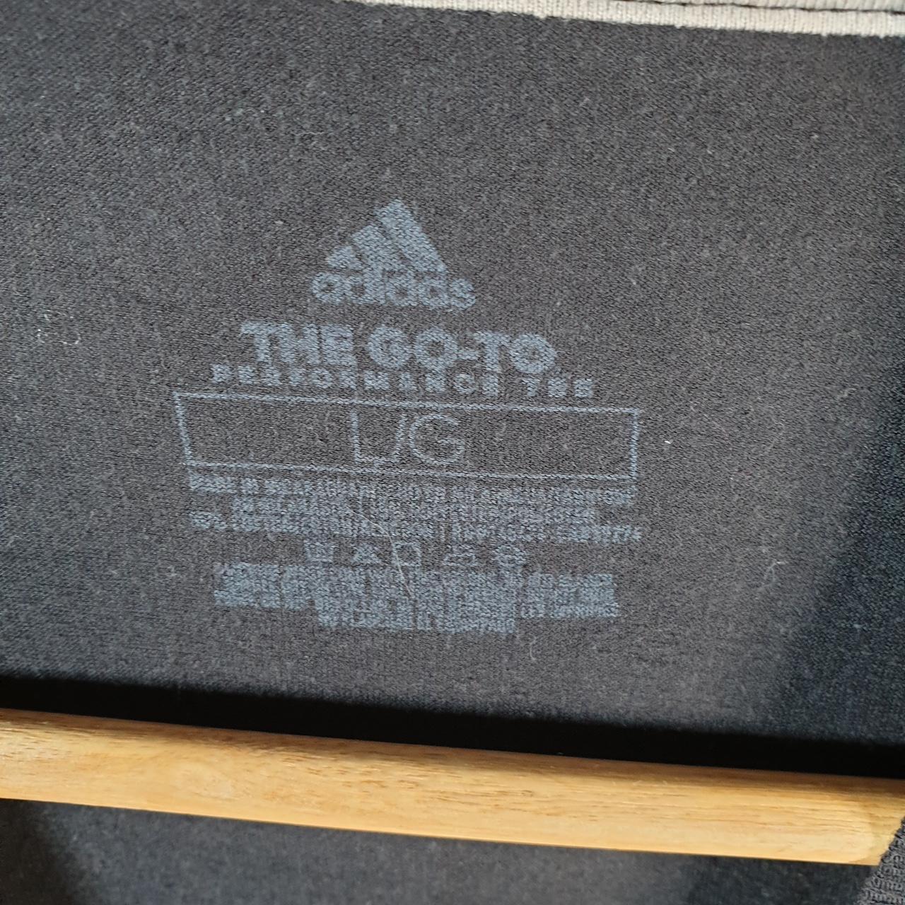 Vintage Adidas Go To Performance Tee T Shirt Men’s Large Black Three Stripes Logo Athletic