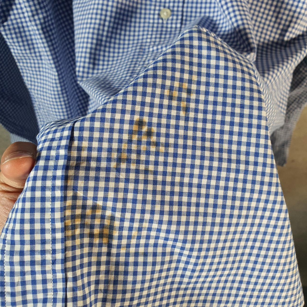 Vintage Ralph Lauren Button Down Shirt Men’s XL Blue Classic fit Checkered Cotton