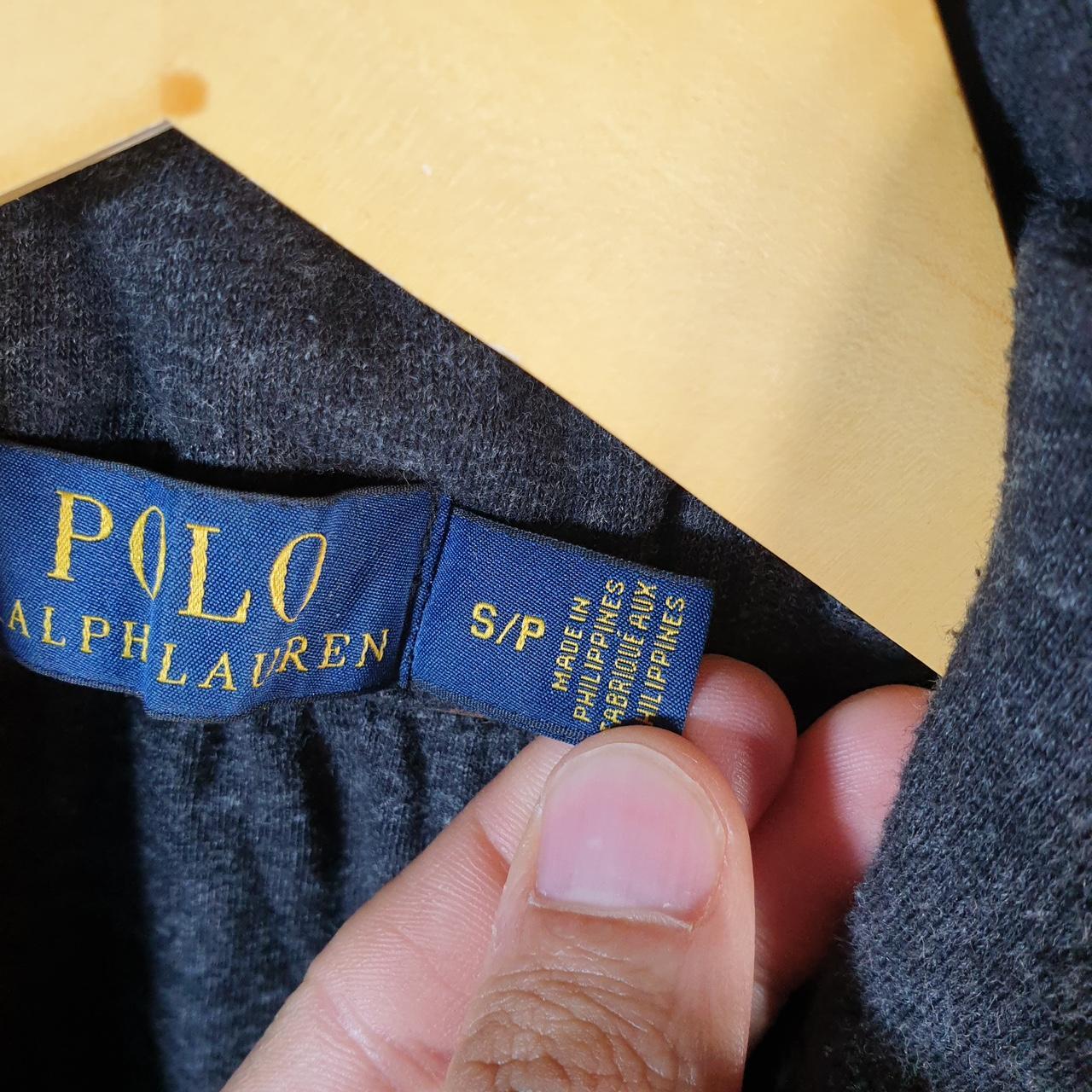 Vintage Ralph Lauren Polo Cardigan Button Up Sweater Men’s Small Grey Cotton