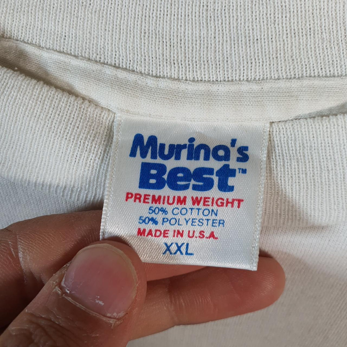 Vintage Murinas Best Walk America 1995 USA Single Stitch T Shirt Men’s 2XL White