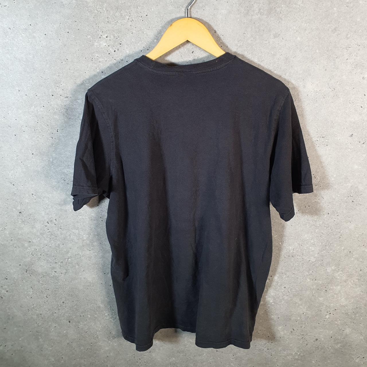 Vintage Adidas Trefoil Retro T Shirt Mens Large Black Three Stripes Logo Athletic