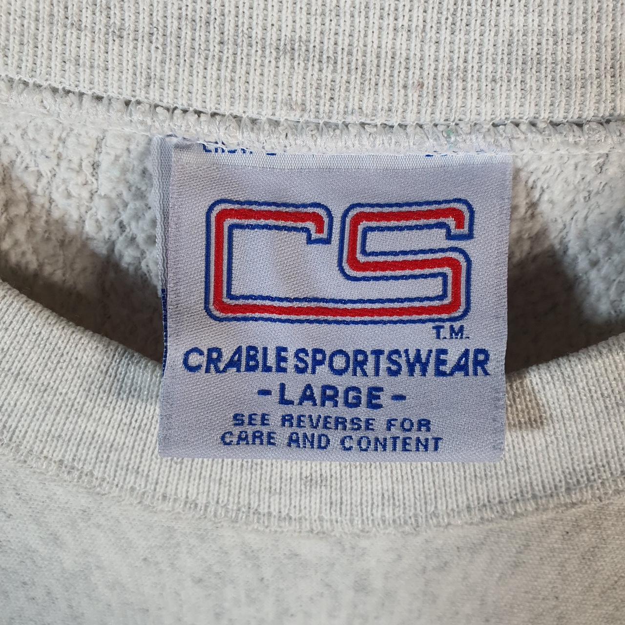 Vintage Crable Sportswear Michigan Sweatshirt Mens Large Grey Pullover USA