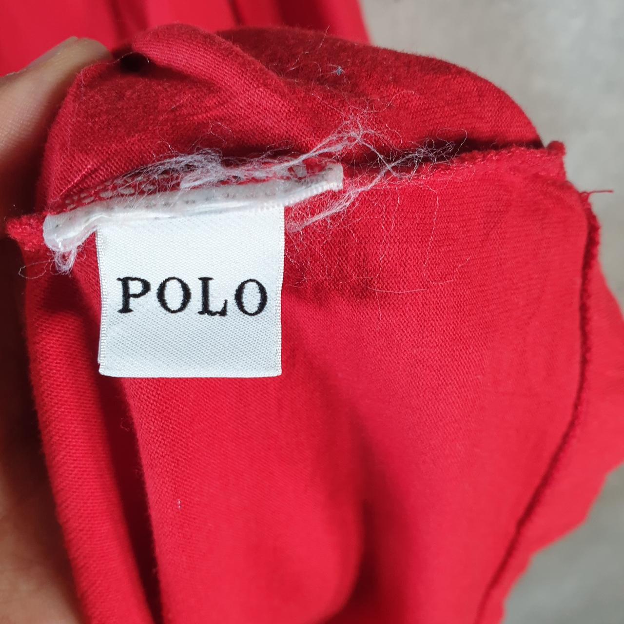 Vintage Ralph Lauren Polo T Shirt Men’s Large Red Embroidered Pony Classic Fit C9035