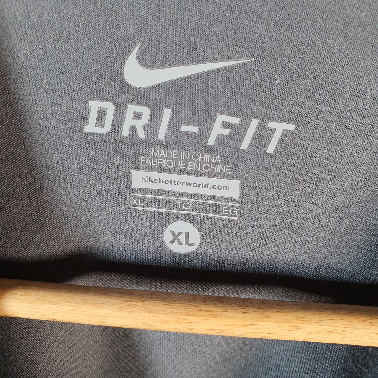 Vintage Nike Dri Fit Unleash Speed T Shirt Men’s XL Grey Logo Swoosh Athletic