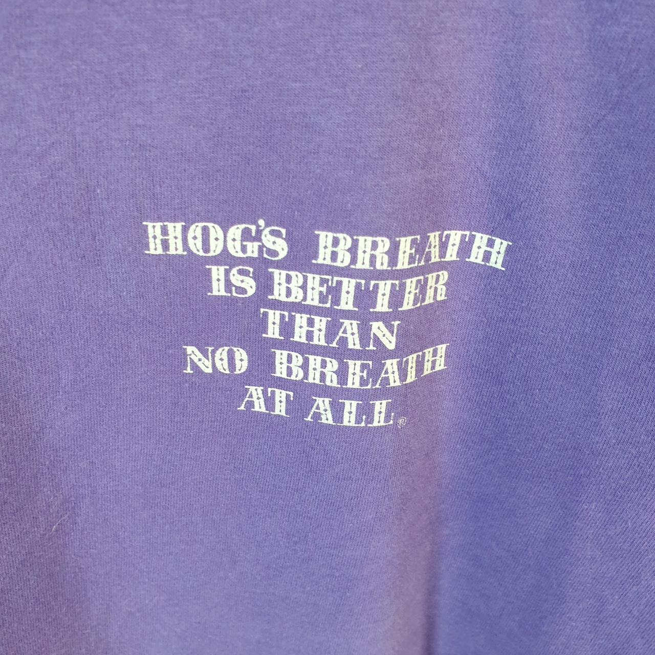 Vintage Fruit of the Loom Hogs Breath Rey West 90s USA Single Stitch T Shirt Men’s Large Purple