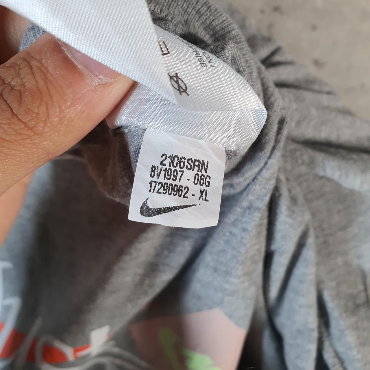 Vintage Nike Just Do It T Shirt Mens XL Grey Printed Logo Swoosh Athletic