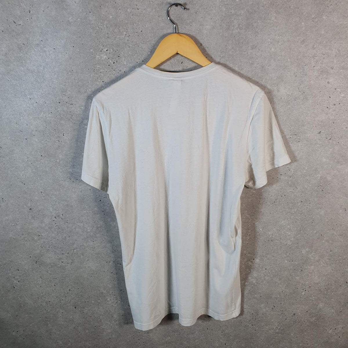 Vintage Adidas Spellout T Shirt Shirt Men’s Medium White Logo Athletic C9681