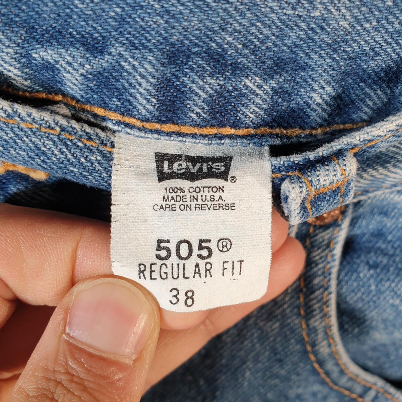 Vintage Levi’s 505 Baggy Shorts Jorts Cargo Men’s W38 Blue Relaxed Denim