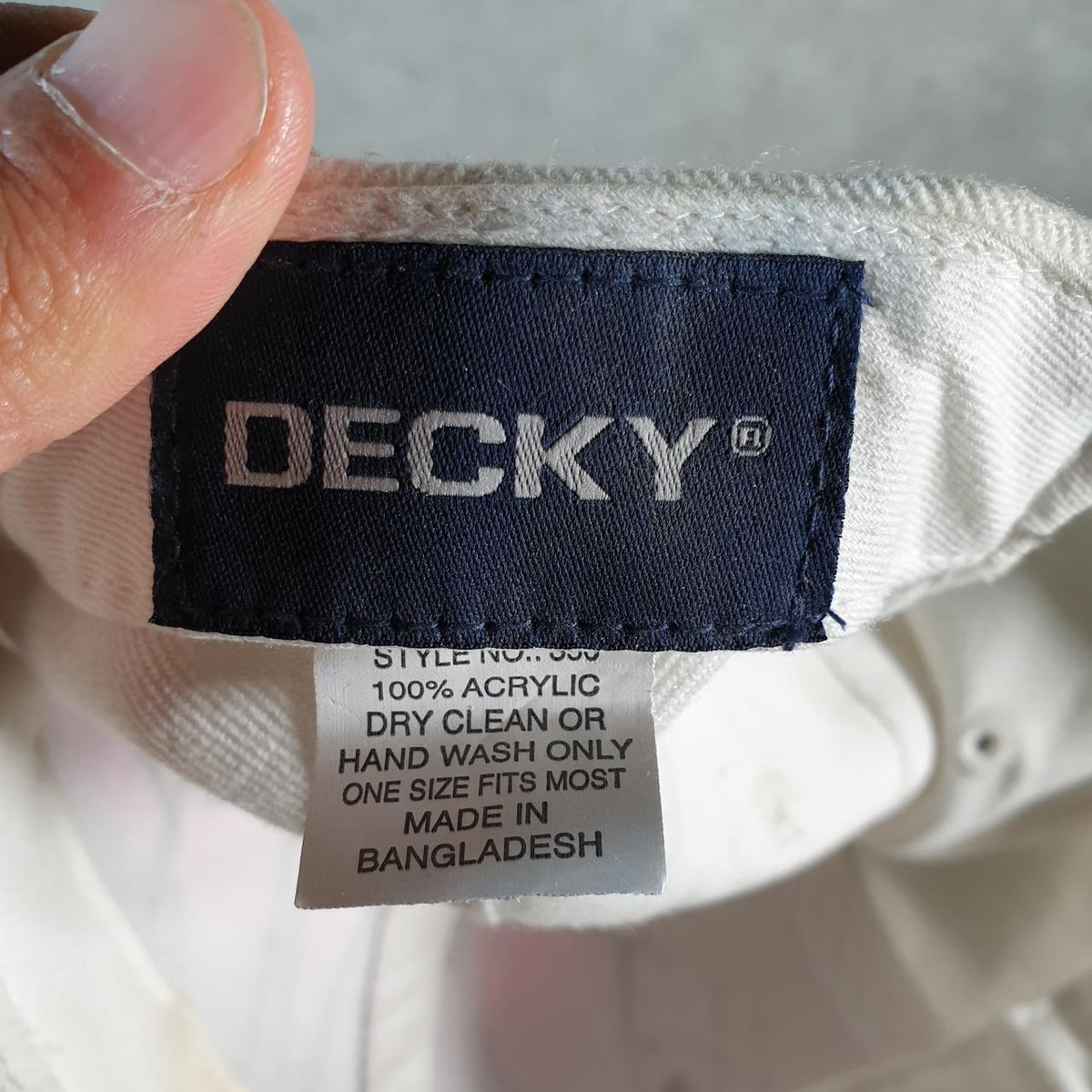 Vintage Dance Decky Adjustable Cap Men’s USA Spellout Athletic Sports C8546