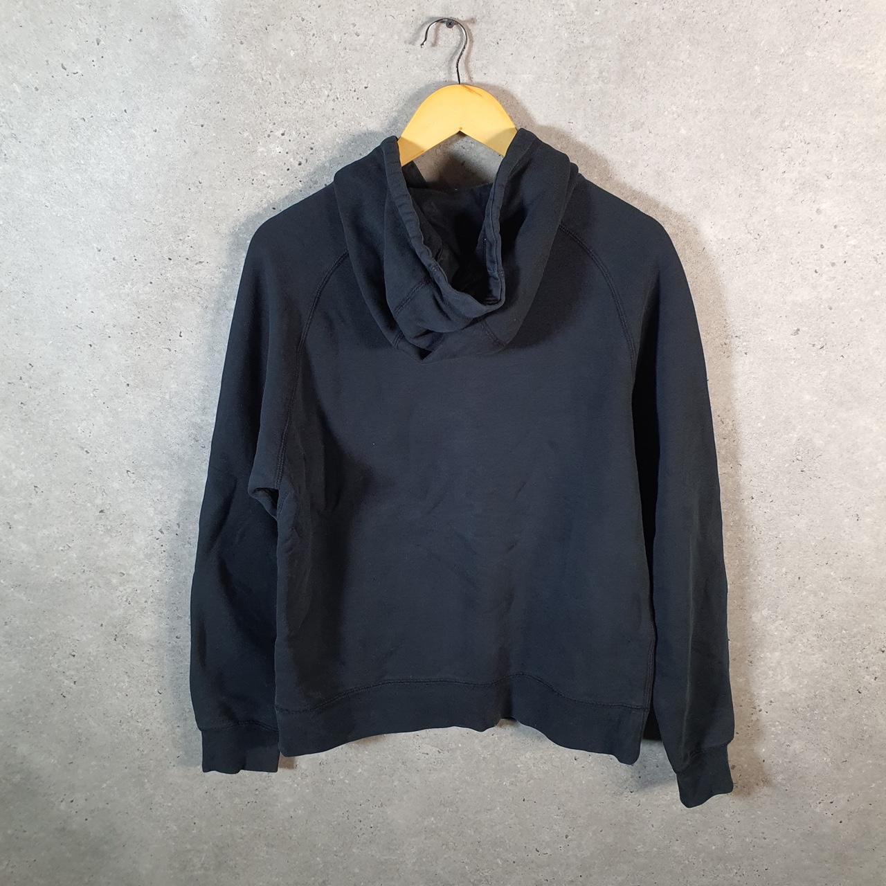 Vintage Nike Club Sportswear Hoodie Womens Medium Black Swoosh Y2K Pullover