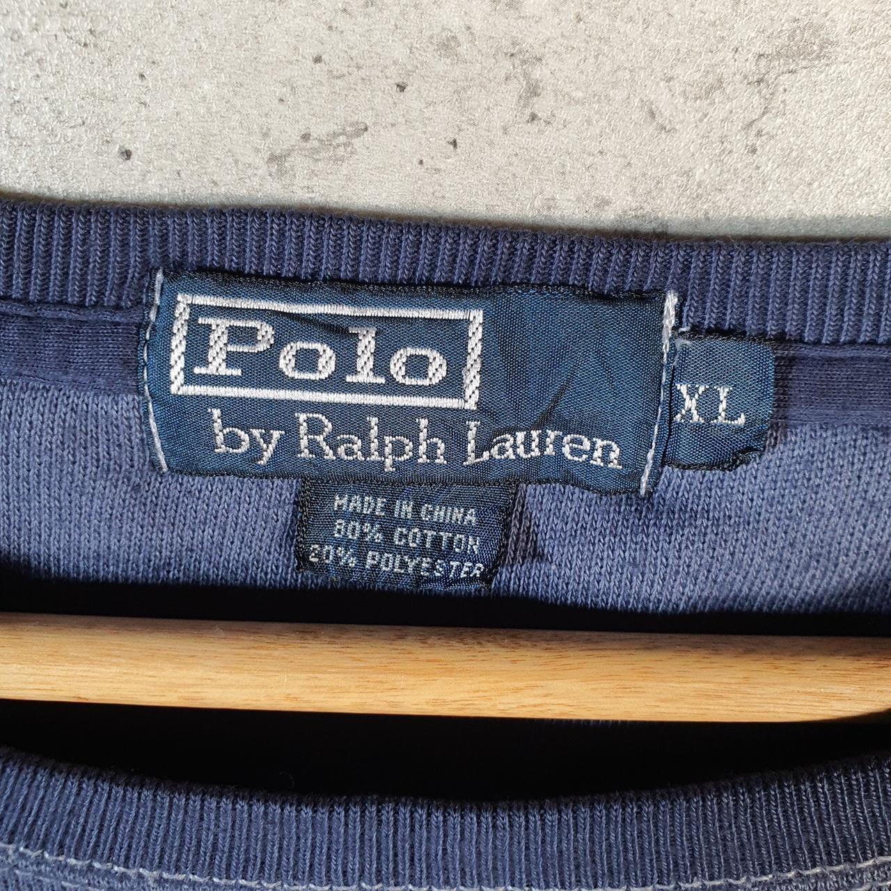 Vintage Ralph Lauren Polo Sweatshirt Men’s XL Navy Blue Pullover Pony
