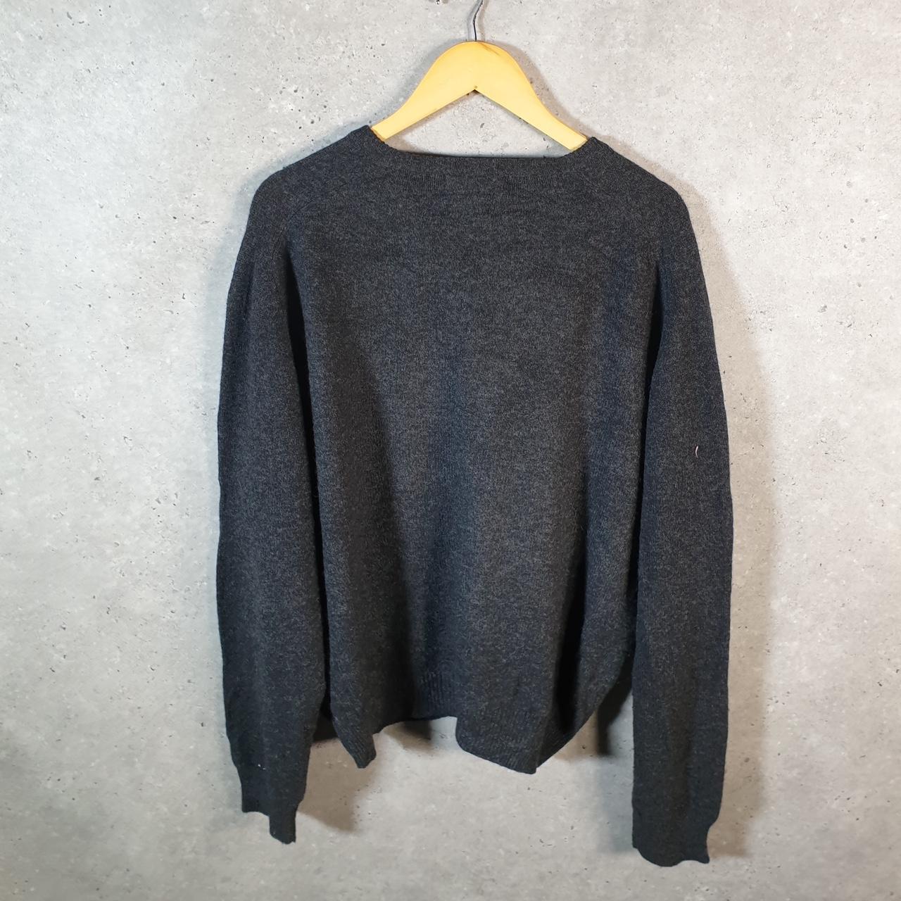 Vintage Ralph Lauren Polo Knit Lambswool Sweatshirt Men’s XL Grey Pullover Pony