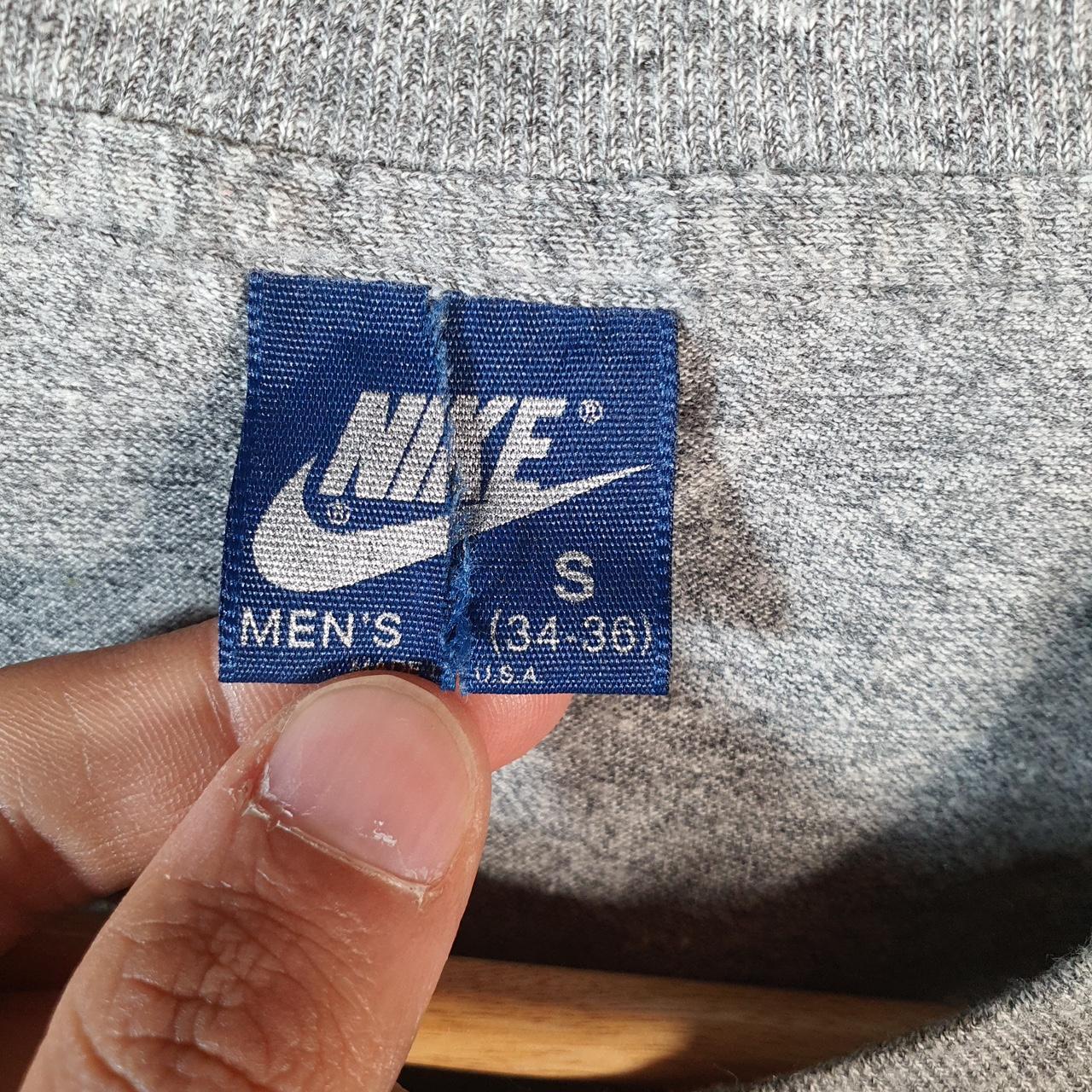 Jordan 1 High Chicago Bred Used 80s Nike T Shirt Vintage Rare Authentic Mens Small Grey