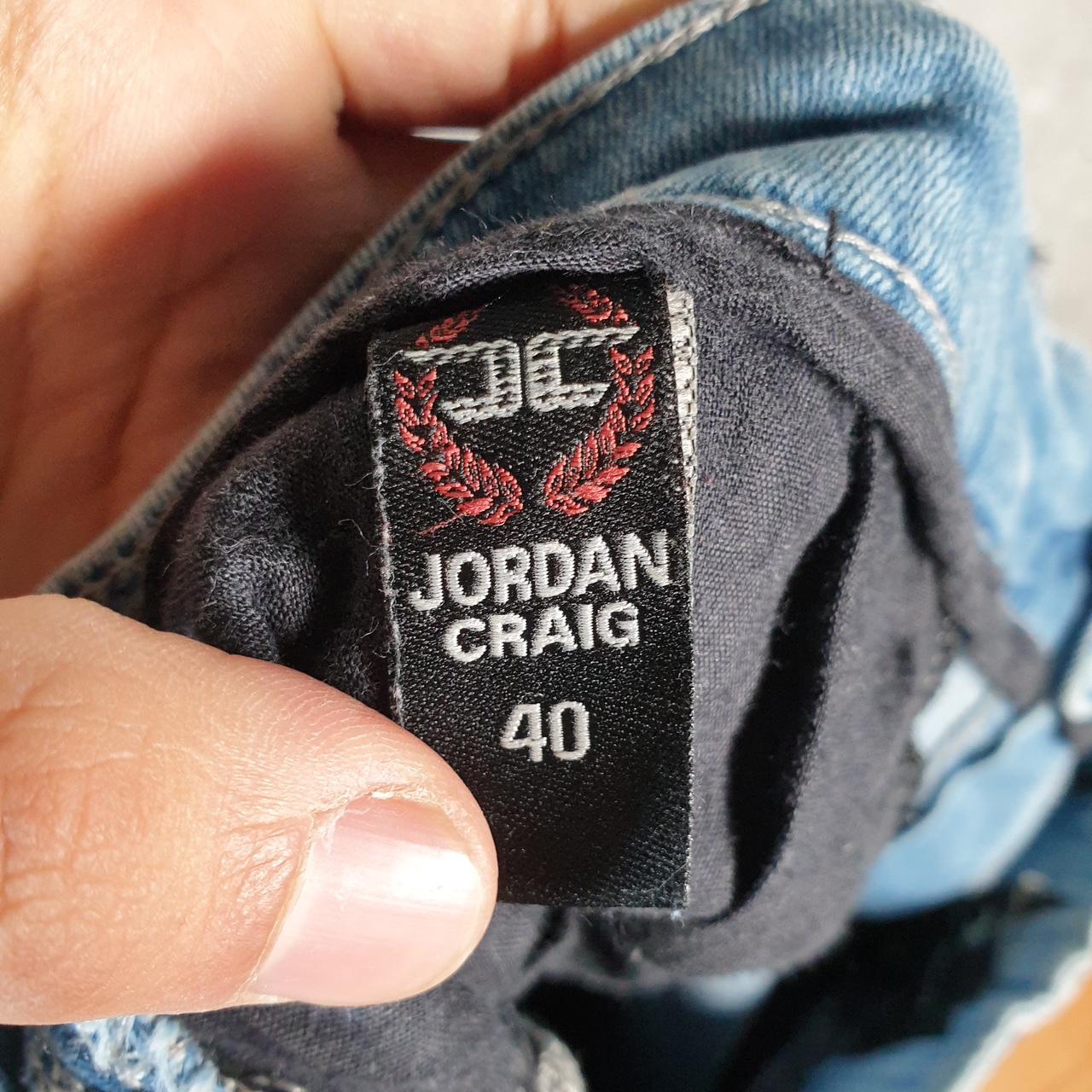 Vintage Jordan Craig Baggy Y2K Hip Hop Jorts Shorts Mens W40 Blue Denim USA