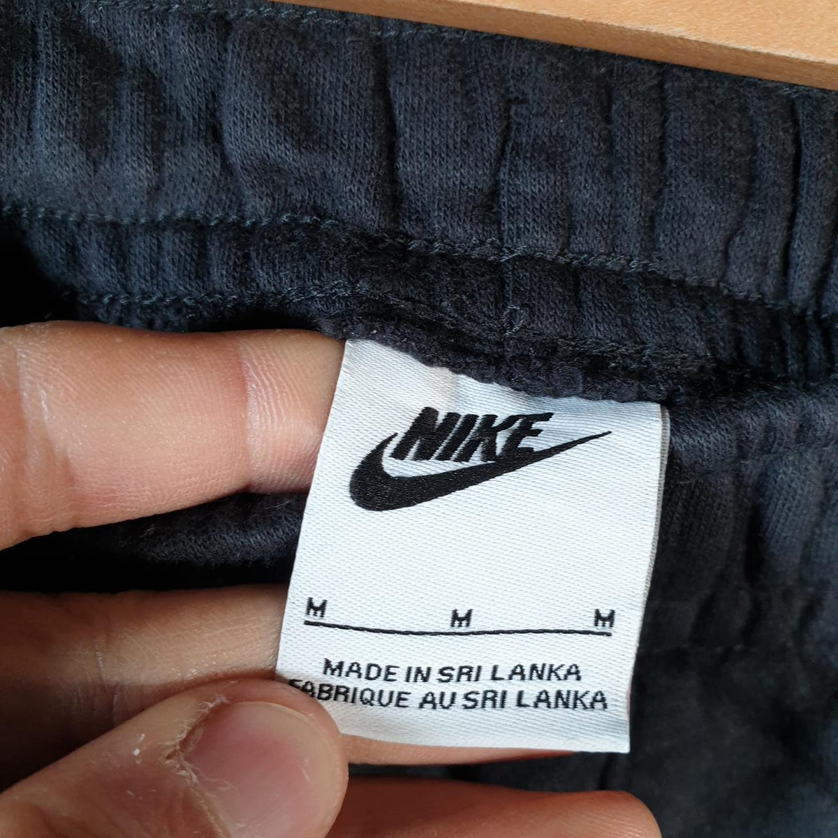 Vintage Nike Club Sweatpant Joggers Mens Medium Black Swoosh Sports Tracksuit Big Fish Vintage