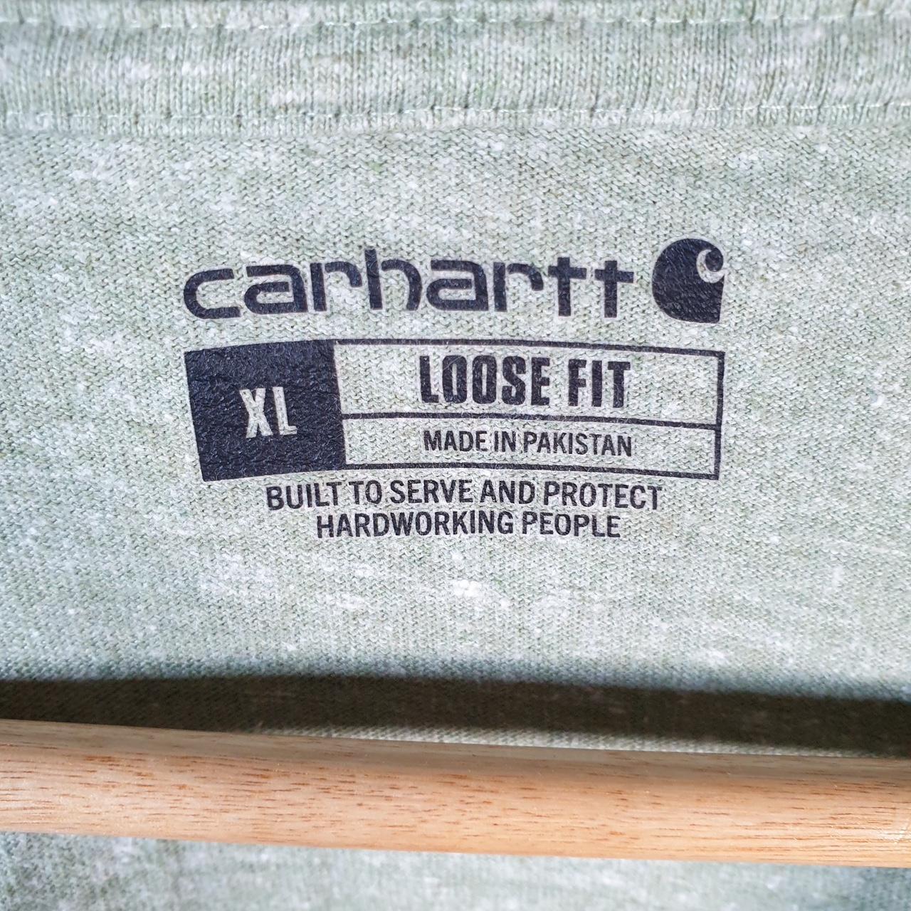 Vintage Carhartt Pocket T Shirt Men’s XL Green Workwear Chore Utility Loose Fit