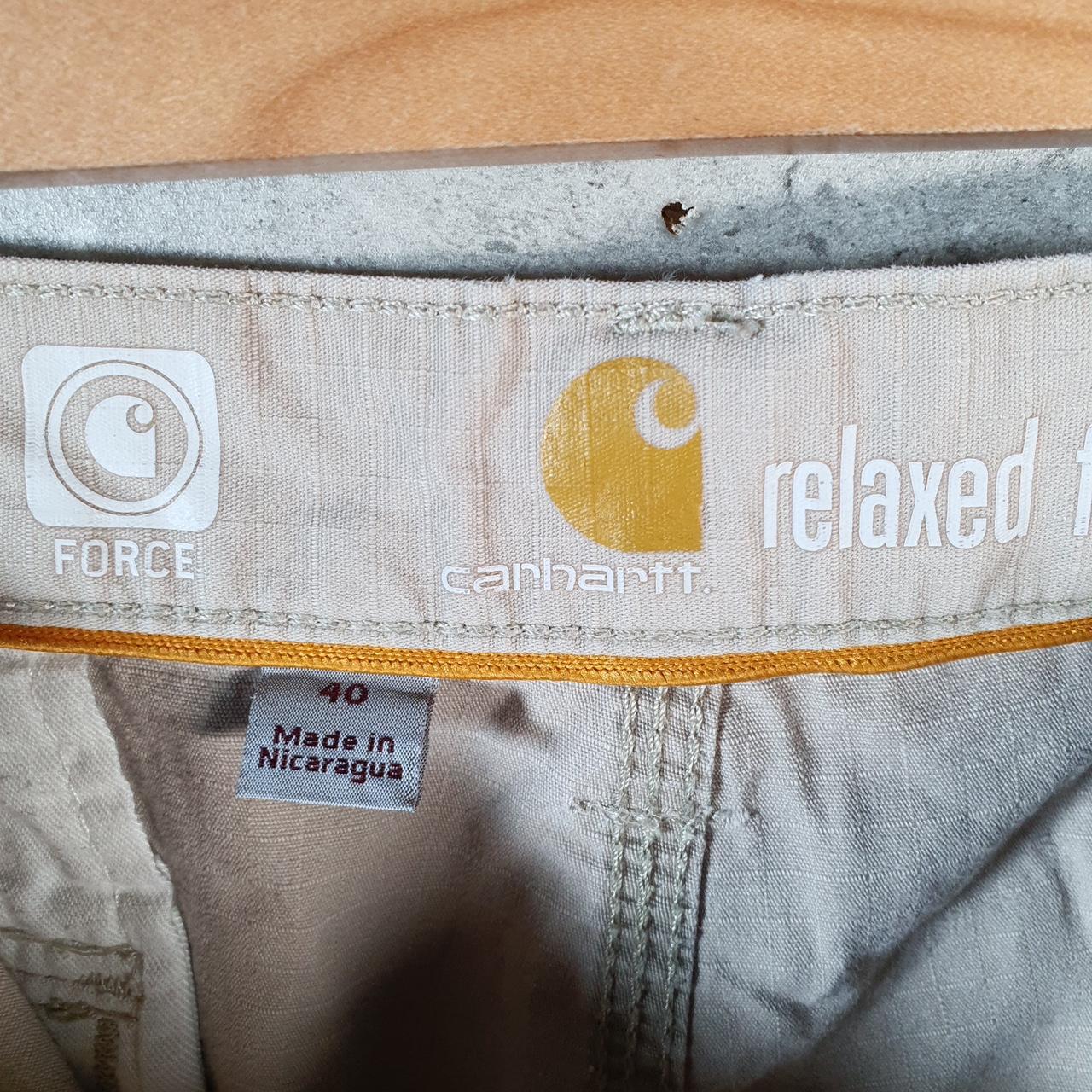 Vintage Carhartt Baggy Carpenter Shorts Jorts Cargo Men’s W40 Brown Relaxed Fit Workwear A4843