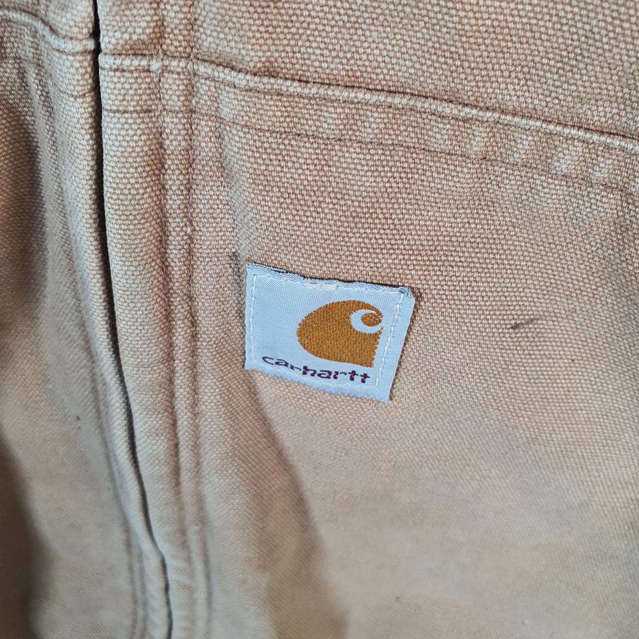 Vintage Carhartt Active Hooded Jacket Men’s XSmall Brown Workwear Canvas USA G2122