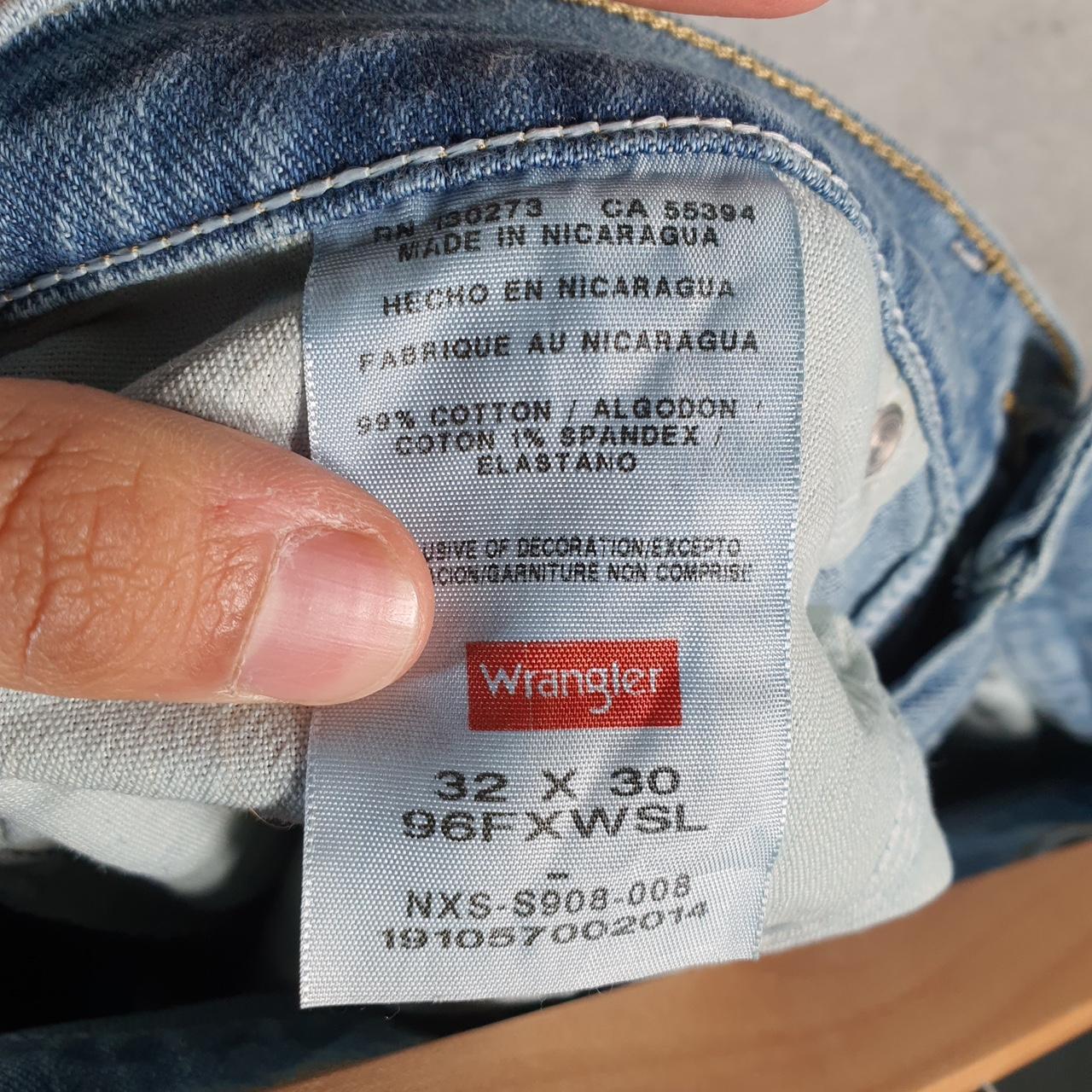 Vintage Wrangler Cut Short Baggy Shorts Jorts Cargo Womens W32 Blue Relaxed Denim A4541