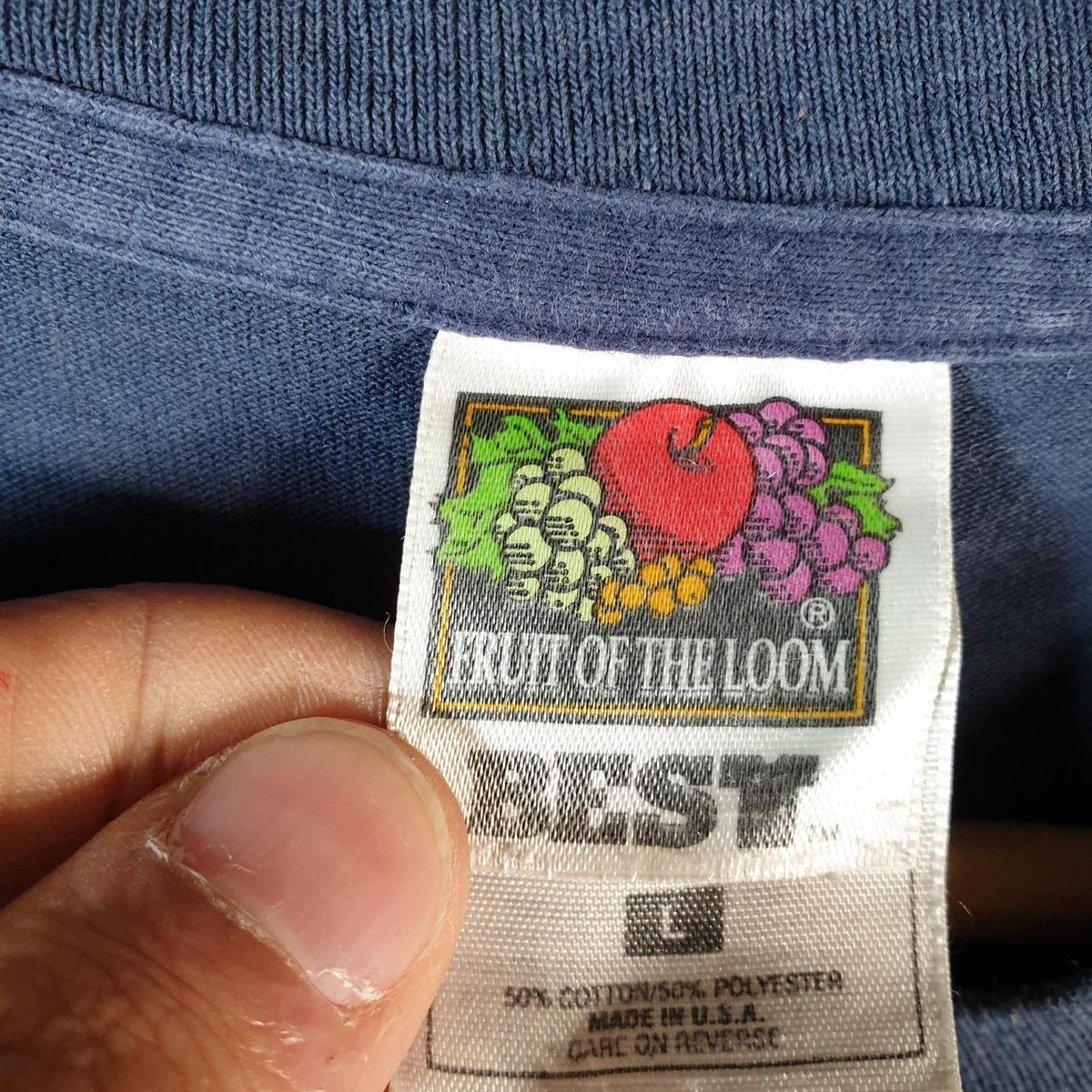 Vintage Fruit of the Loom Westside Baptist USA Single Stitch T Shirt Men’s Large Blue 5