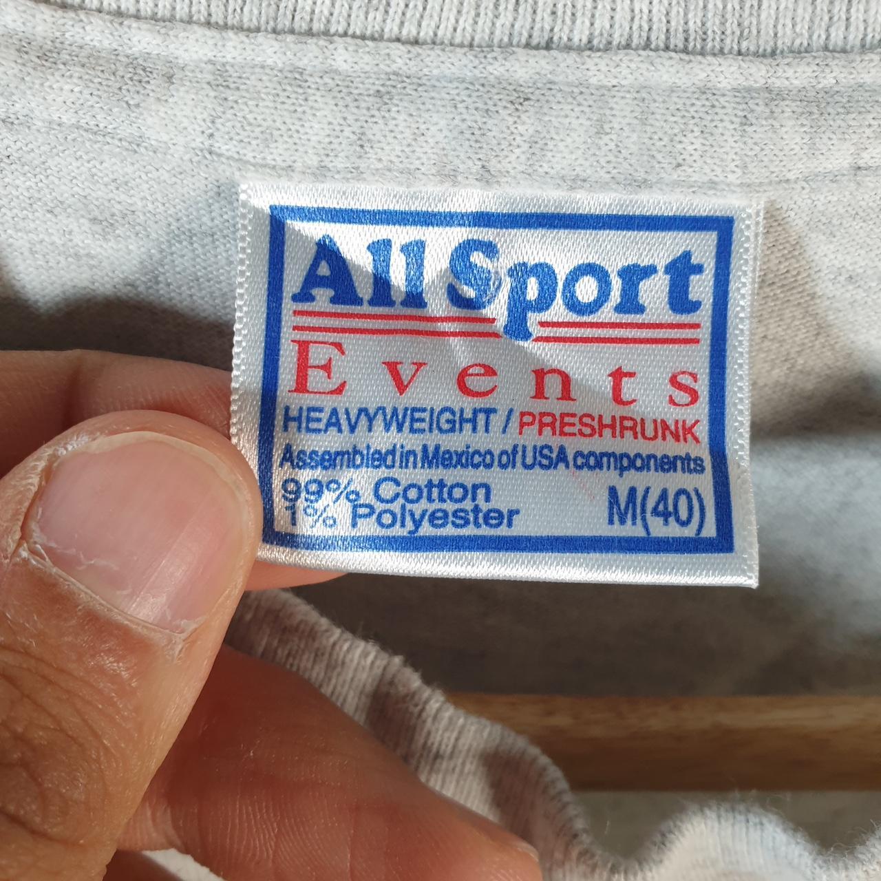 Vintage Allsport Caribbean Cruises Carnival USA Single Stitch T Shirt Men’s Medium Grey