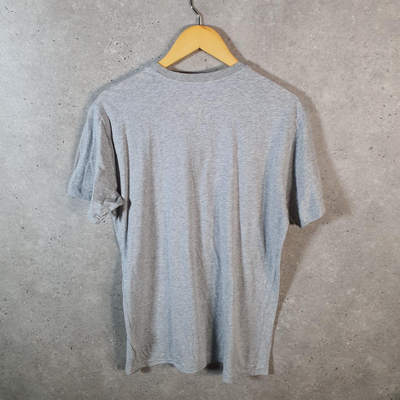 Vintage Ralph Lauren Polo T Shirt Men’s Medium Grey Embroidered Pony Classic Fit C9089