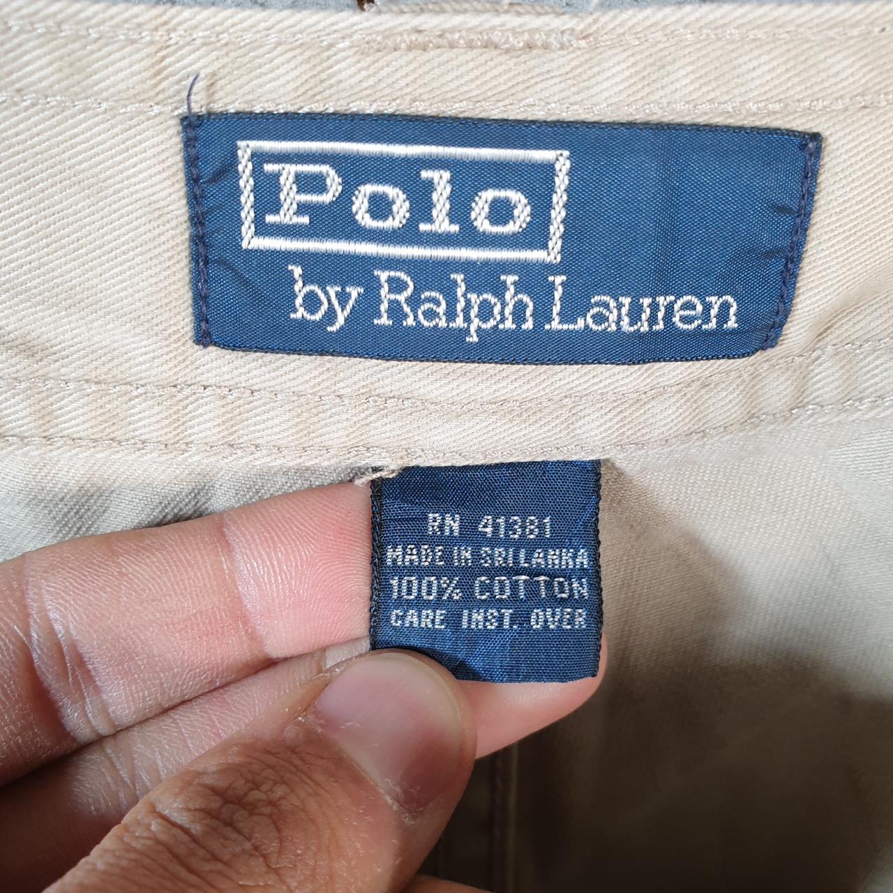 Vintage Ralph Lauren Polo Shorts Jorts Chino Cargo Men’s W40 Brown Baggy Cotton