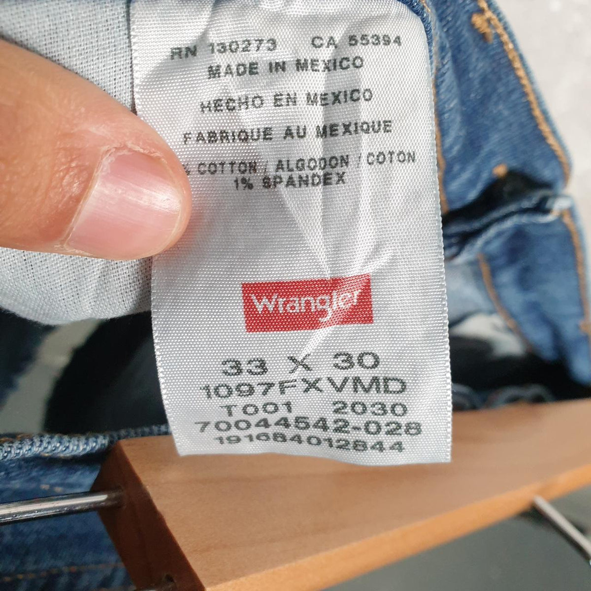 Vintage Wrangler Cut Short Baggy Shorts Jorts Cargo Womens W33 Blue Relaxed Denim