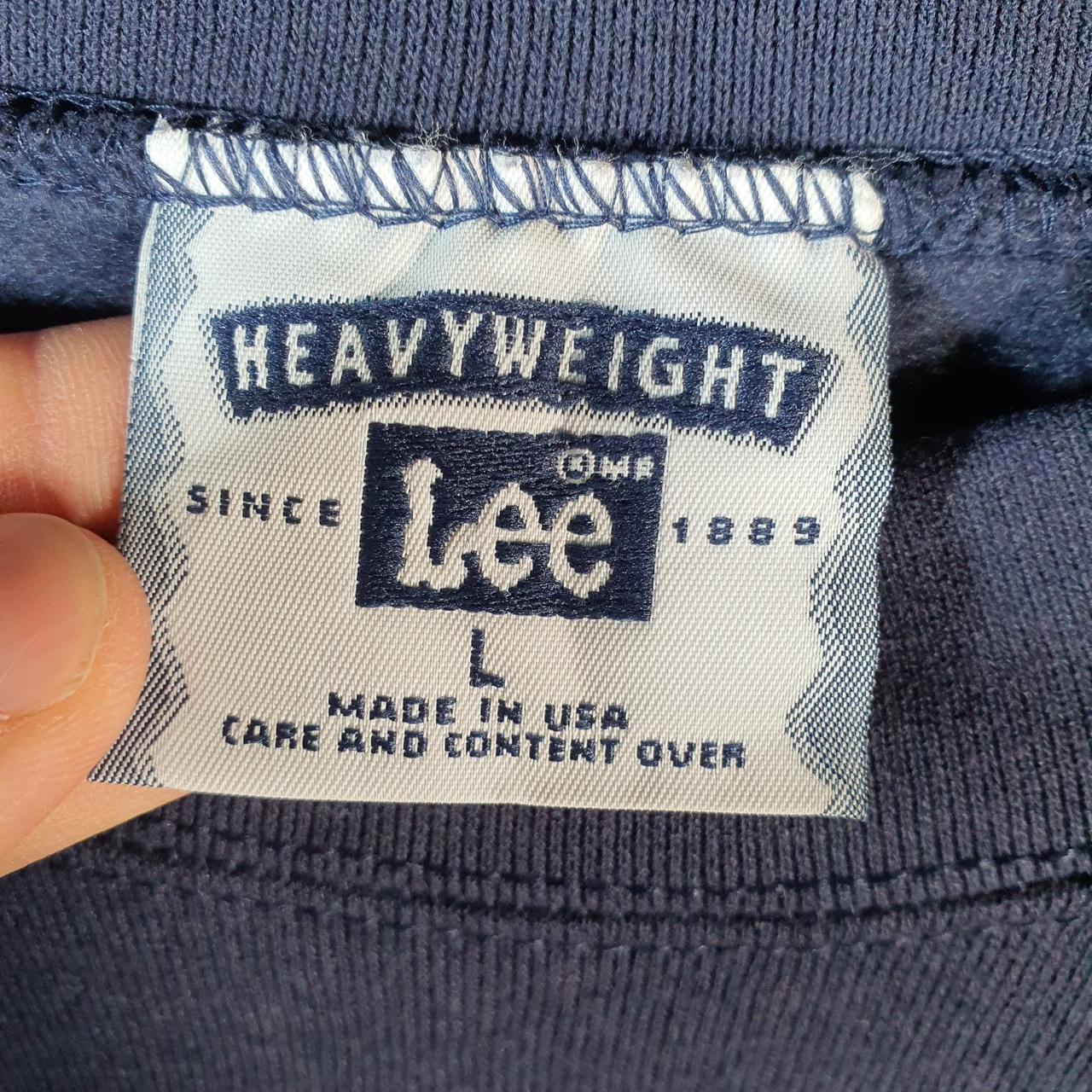Vintage Lee Heavyweight Sweatshirt Men’s Large Navy Human Society Livingston County