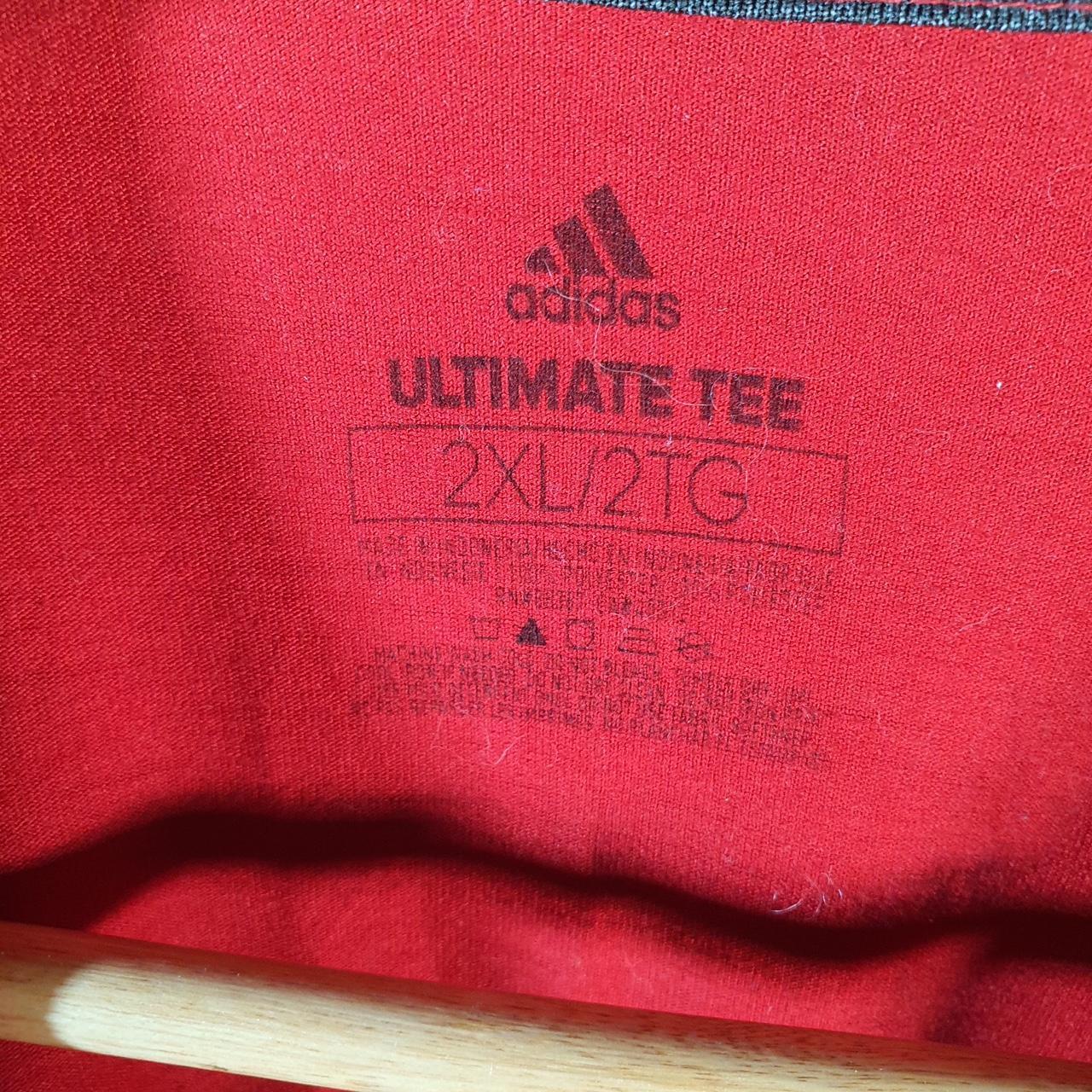 Vintage Adidas Chicago NHL Hockey T Shirt Shirt Men’s 2XL Red Three Stripes Logo Athletic