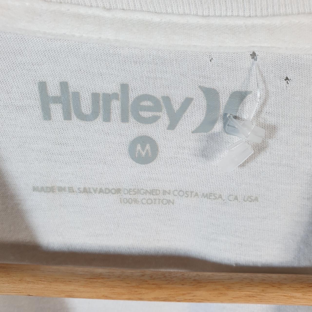 Vintage Hurley Graphic T Shirt Men’s Medium White Casual Sports Logo Athletic