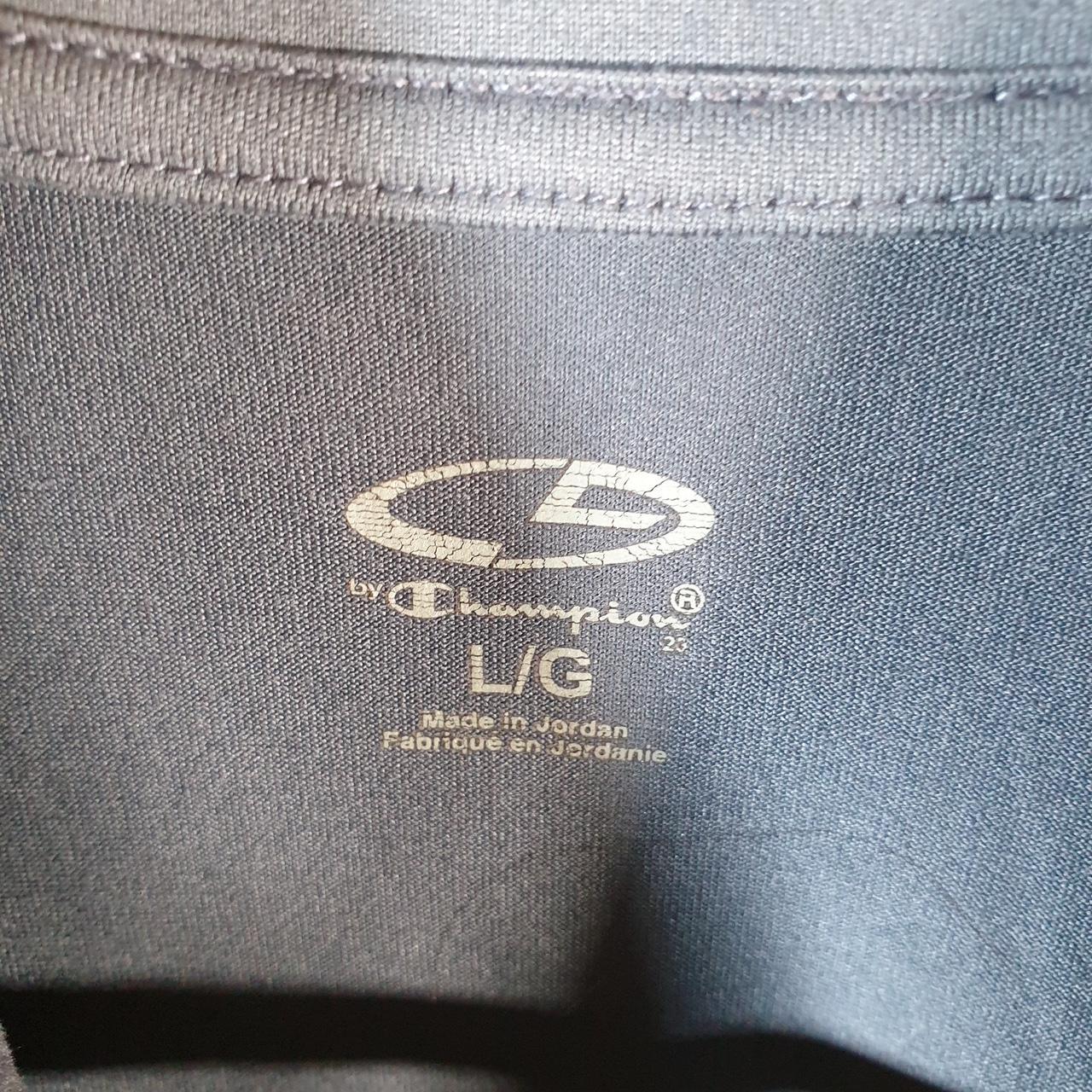 Vintage Champion Full Zip Sweatshirt Womens Large Grey Spellout Logo