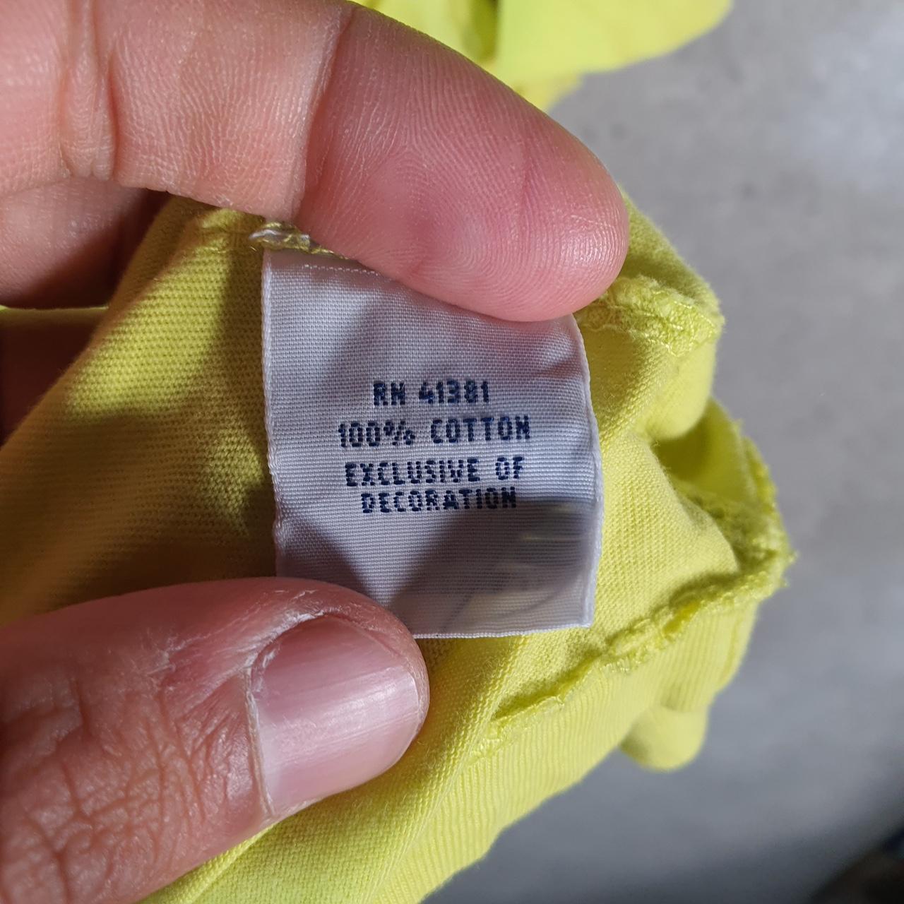 Vintage Ralph Lauren Polo Sport T Shirt Men’s XL Neon Green Custom Fit Embroidered Pony C8713