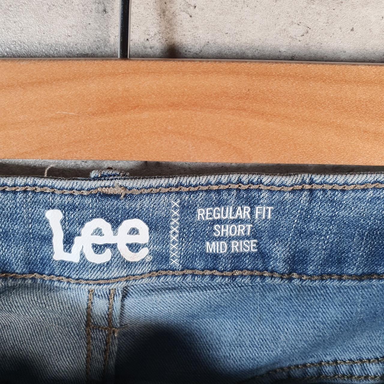 Vintage Lee Baggy Shorts Jorts Cargo Womens W28 Blue Denim Relaxed Cargo
