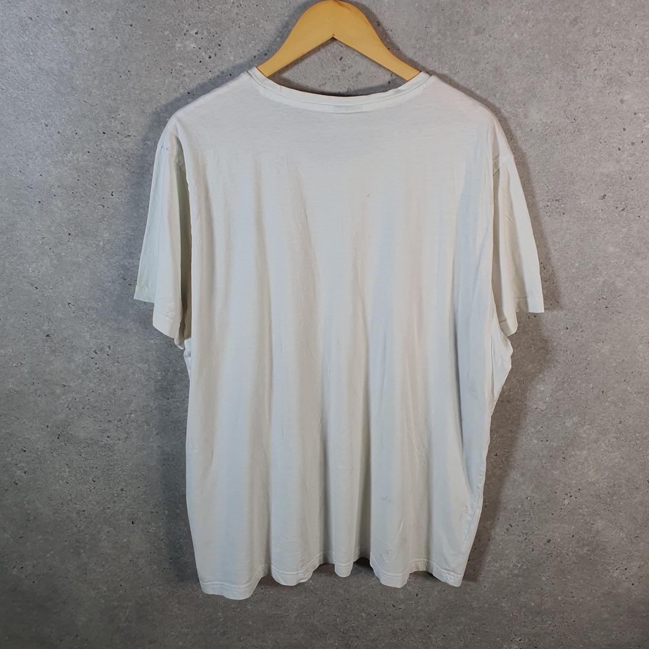 Vintage Puma Spellout T Shirt Mens 2XL White Sports Logo Athletic