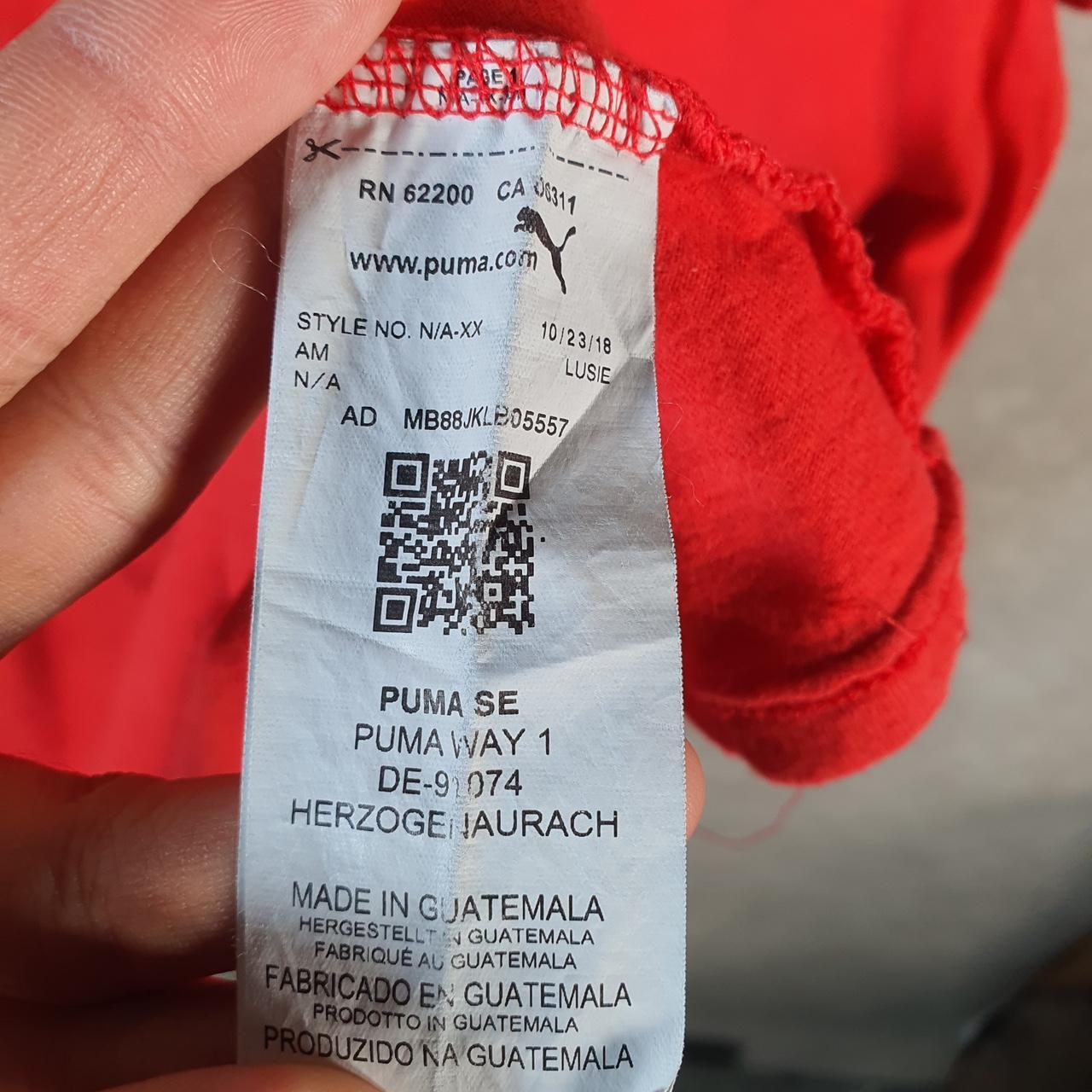 Vintage Puma Spellout T Shirt Men’s 2XL Red sports Logo Athletic