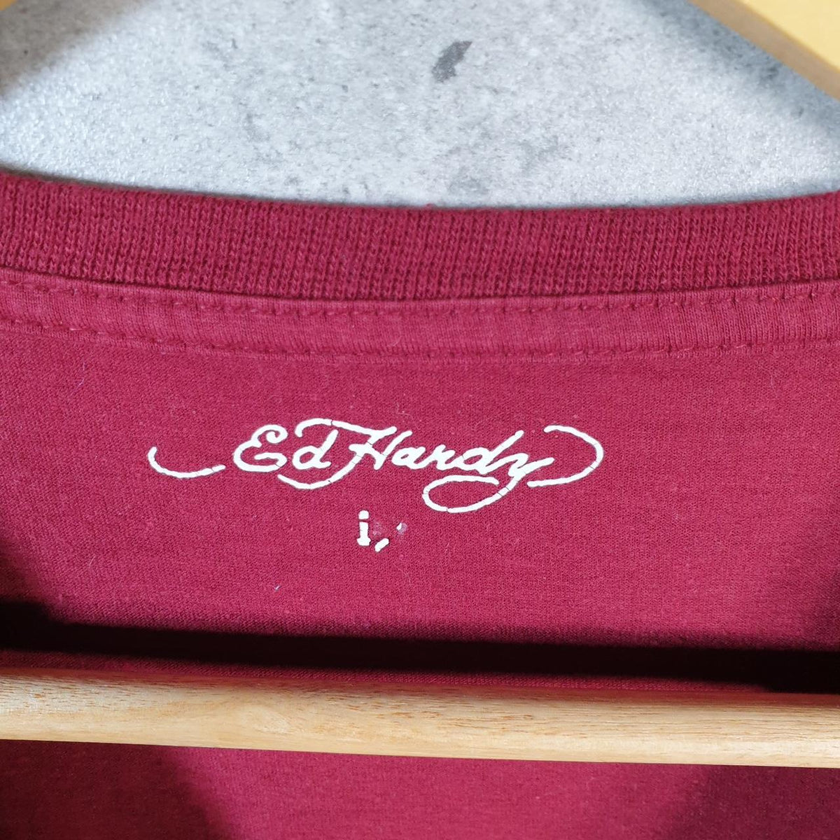 Vintage Ed Hardy T Shirt Men’s Large Red Christian Audigier Love Heart Graphic Skull Y2K